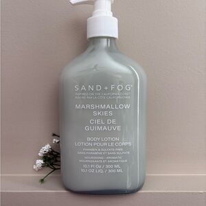Sand + Fog Marshmallow Skies Body Lotion — Pale Gray Hydrating Lotion